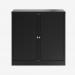 Bisley 1000mm wide Essentials Tambour Unit (1000mm) (1 shelf) Black