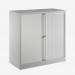 Bisley 1000mm wide Essentials Tambour Unit (1000mm) (1 shelf) Goose Grey