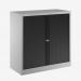 Bisley 1000mm wide Essentials Tambour Unit (1000mm) (1 shelf) Goose Grey