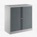Bisley 1000mm wide Essentials Tambour Unit (1000mm) (1 shelf) Goose Grey