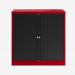 Bisley 1000mm wide Essentials Tambour Unit (1000mm) (1 shelf) Cardinal Red