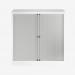 Bisley 1000mm wide Essentials Tambour Unit (1000mm) (1 shelf) Traffic White