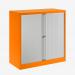 Bisley 1000mm wide Essentials Tambour Unit (1000mm) (1 shelf) Bisley Orange
