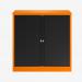 Bisley 1000mm wide Essentials Tambour Unit (1000mm) (1 shelf) Bisley Orange