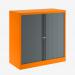 Bisley 1000mm wide Essentials Tambour Unit (1000mm) (1 shelf) Bisley Orange
