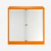 Bisley 1000mm wide Essentials Tambour Unit (1000mm) (1 shelf) Bisley Orange