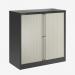 Bisley 1000mm wide Essentials Tambour Unit (1070mm) (1 shelf) Anthracite Grey