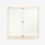 Bisley 1000mm wide Essentials Tambour Unit (1070mm) (1 shelf) Chalk