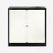 Bisley 1000mm wide Essentials Tambour Unit (1070mm) (1 shelf) Black
