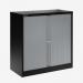 Bisley 1000mm wide Essentials Tambour Unit (1070mm) (1 shelf) Black