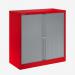Bisley 1000mm wide Essentials Tambour Unit (1070mm) (1 shelf) Cardinal Red