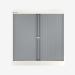 Bisley 1000mm wide Essentials Tambour Unit (1070mm) (1 shelf) Traffic White