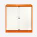 Bisley 1000mm wide Essentials Tambour Unit (1070mm) (1 shelf) Bisley Orange