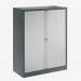 Bisley 1000mm wide Essentials Tambour Unit (1270mm) (2 shelves) Anthracite Grey