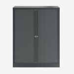 Bisley 1000mm wide Essentials Tambour Unit (1270mm) (2 shelves) Anthracite Grey