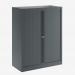 Bisley 1000mm wide Essentials Tambour Unit (1270mm) (2 shelves) Anthracite Grey