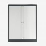 Bisley 1000mm wide Essentials Tambour Unit (1270mm) (2 shelves) Anthracite Grey