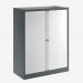 Bisley 1000mm wide Essentials Tambour Unit (1270mm) (2 shelves) Anthracite Grey