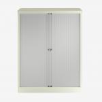 Bisley 1000mm wide Essentials Tambour Unit (1270mm) (2 shelves) Chalk