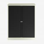 Bisley 1000mm wide Essentials Tambour Unit (1270mm) (2 shelves) Chalk