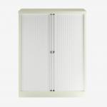 Bisley 1000mm wide Essentials Tambour Unit (1270mm) (2 shelves) Chalk