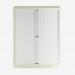 Bisley 1000mm wide Essentials Tambour Unit (1270mm) (2 shelves) Chalk