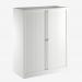 Bisley 1000mm wide Essentials Tambour Unit (1270mm) (2 shelves) Chalk