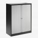 Bisley 1000mm wide Essentials Tambour Unit (1270mm) (2 shelves) Black