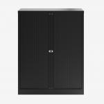 Bisley 1000mm wide Essentials Tambour Unit (1270mm) (2 shelves) Black