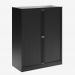 Bisley 1000mm wide Essentials Tambour Unit (1270mm) (2 shelves) Black