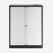 Bisley 1000mm wide Essentials Tambour Unit (1270mm) (2 shelves) Black
