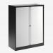 Bisley 1000mm wide Essentials Tambour Unit (1270mm) (2 shelves) Black