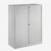 Bisley 1000mm wide Essentials Tambour Unit (1270mm) (2 shelves) Goose Grey
