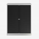 Bisley 1000mm wide Essentials Tambour Unit (1270mm) (2 shelves) Goose Grey