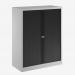 Bisley 1000mm wide Essentials Tambour Unit (1270mm) (2 shelves) Goose Grey