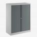 Bisley 1000mm wide Essentials Tambour Unit (1270mm) (2 shelves) Goose Grey
