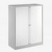 Bisley 1000mm wide Essentials Tambour Unit (1270mm) (2 shelves) Goose Grey