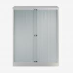 Bisley 1000mm wide Essentials Tambour Unit (1270mm) (2 shelves) Goose Grey