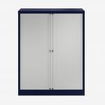 Bisley 1000mm wide Essentials Tambour Unit (1270mm) (2 shelves) Oxford Blue