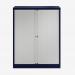 Bisley 1000mm wide Essentials Tambour Unit (1270mm) (2 shelves) Oxford Blue