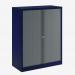 Bisley 1000mm wide Essentials Tambour Unit (1270mm) (2 shelves) Oxford Blue