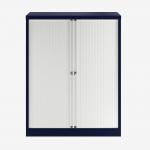 Bisley 1000mm wide Essentials Tambour Unit (1270mm) (2 shelves) Oxford Blue