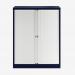 Bisley 1000mm wide Essentials Tambour Unit (1270mm) (2 shelves) Oxford Blue