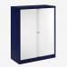 Bisley 1000mm wide Essentials Tambour Unit (1270mm) (2 shelves) Oxford Blue