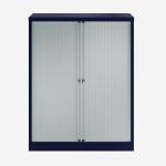 Bisley 1000mm wide Essentials Tambour Unit (1270mm) (2 shelves) Oxford Blue