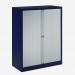 Bisley 1000mm wide Essentials Tambour Unit (1270mm) (2 shelves) Oxford Blue