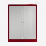 Bisley 1000mm wide Essentials Tambour Unit (1270mm) (2 shelves) Cardinal Red