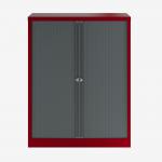 Bisley 1000mm wide Essentials Tambour Unit (1270mm) (2 shelves) Cardinal Red