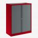 Bisley 1000mm wide Essentials Tambour Unit (1270mm) (2 shelves) Cardinal Red