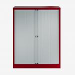 Bisley 1000mm wide Essentials Tambour Unit (1270mm) (2 shelves) Cardinal Red
